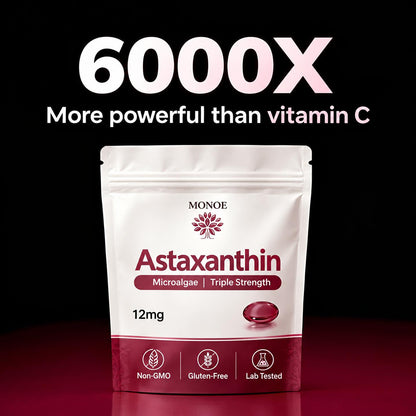 Astaxanthin 12 mg — Natural Softgels with MCT Oil